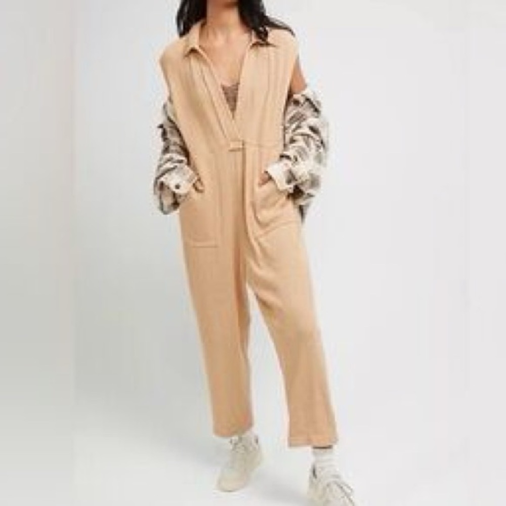 free people beach carousel jumpsuit size medium